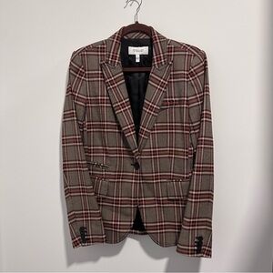 Derek Lam 10 Crosby Plaid Blazer